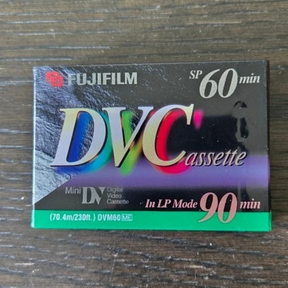 Fujifilm Mini DV 60/90 Min Digital Video Cassette‎ Tape DVM60 ME New Sealed